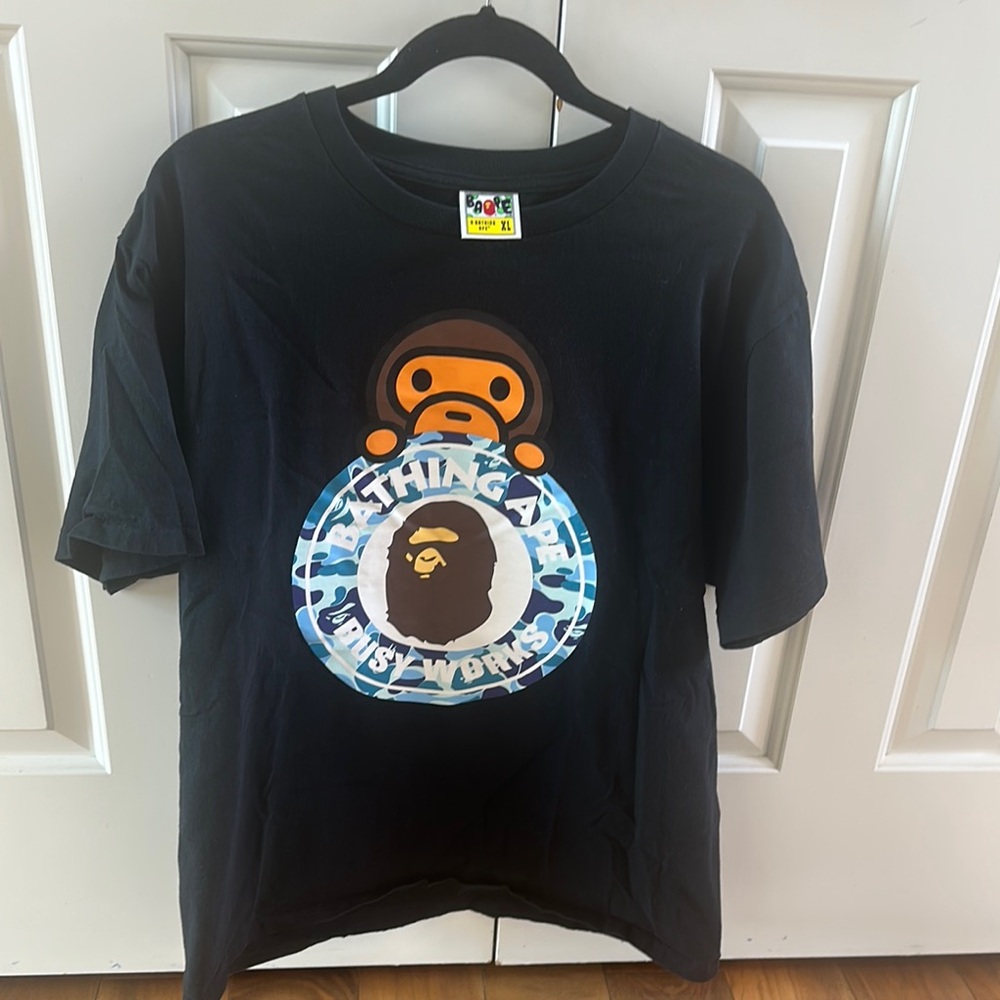 A Bathing Ape Black Graphic Tee